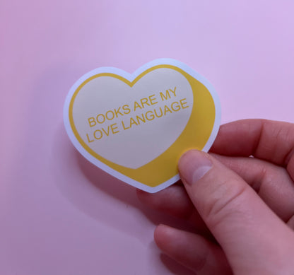 Books Are My Love Language sticker